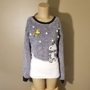 Snoopy & Woodstock Fleece Christmas Sweater